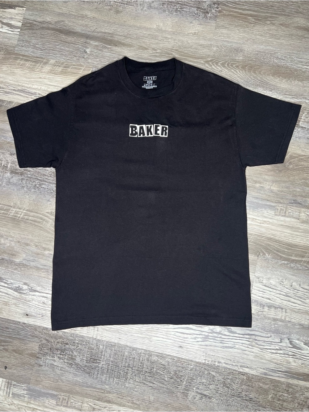 Bakers Black Short-Sleeve T-Shirt with White Logo